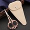 Sewing scissors Embroidery Scissors, 4.5 inch Rose Gold Crochet Scissor with Sheath for Craft Cross Stitch Needlework Artwork Thread Yarn Cutting